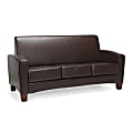 Essentials By OFM Traditional Armed Sofa, Brown/Brown 1 thumbnail image