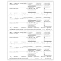 ComplyRight™ W-2 Tax Forms, 4-Up (Horizontal Format), Employer's Copies 1/D, 1/D, 1/D, 1/D, Laser, 8-1/2" x 11", Pack Of 50 Forms