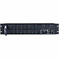 CyberPower PDU41003 Single Phase 100 - 120 VAC 30A Switched PDU - 16 Outlets, 12 ft, NEMA L5-30P, Horizontal, 2U, SNMP, 3YR Warranty 1 thumbnail image