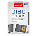 Maxell® DVD Video Cases, Standard, Black, Pack Of 10