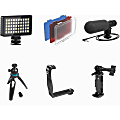Bower Smart Photo Vlogger Kit With LED Light, Microphone & Remote, Black, WA-VLEKIT2