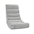 Linon Chatham Sherpa Rocking Game Chair, Gray 1 thumbnail image