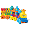 Mega Bloks ABC Musical Train - Skill Learning: Word, Listening, Alphabet, Word Building - 1-5 Year - 50 Pieces - Multi 1 thumbnail image