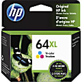 HP 64XL Tri-Color High-Yield Ink Cartridge, N9J91AN