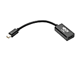 Eaton Tripp Lite Series Keyspan Mini DisplayPort 1.2 to HDMI Active Adapter - M/F, 4K x 2K @ 60 Hz, Thunderbolt 1/2, Black mDP to HDMI 1 thumbnail image