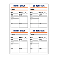 Custom Printed 3-Color Laser Sheet Labels And Stickers, 4-1/4" x 5-1/2" Rectangle, 4 Labels Per Sheet, Box Of 100 Sheets