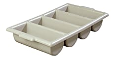 Carlisle Save-All Silverware Trays, 3 3/4"H x 21 1/4"W x 11 1/2"D, Gray, Pack Of 6