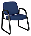 OFM Guest Chair With Fabric Seat And Back,  Navy Blue/Black 1 thumbnail image
