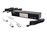 IOGEAR 4-Port HDMI and DisplayPort KVM Kit - Cables Included - KVM / audio / USB switch - 4 x KVM / audio / USB - 1 local user - desktop 1 thumbnail image