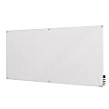 Ghent Harmony Magnetic Glass Unframed Dry-Erase Whiteboard with Radius Corners, 48" x 60", White