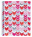 Divoga® Spiral Notebook, Chevron Collection, 8 1/2" x 10 1/2", 1 Subject, College Ruled, 160 Pages (80 Sheets), Pink
