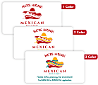 Custom 1, 2 Or 3 Color Printed Labels/Stickers, Rectangle, 2-1/4" x 4", Box Of 250