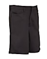 Royal Park Men's Uniform, Flat-Front Shorts, Size 28, Black