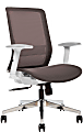Sinfonia Sing Ergonomic Mesh Mid-Back Task Chair, Adjustable Height Arms, Copper/White
