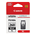 Canon® PG-260XL High-Yield Black Ink Cartridge, 3706C001