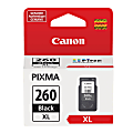 Canon® PG-260XL Black High-Yield Ink Cartridge, 3706C001