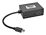 Tripp Lite 2-Port Mini DisplayPort to HDMI Multi-Stream Transport 4Kx2K @ 24/30Hz - Video splitter - 2 x HDMI + 1 x DisplayPort - desktop - TAA Compliant 1 thumbnail image