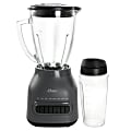 Oster Easy-To-Clean 700W Blender With 20 Oz Blend-N-Go Cup, Gray 1 thumbnail image