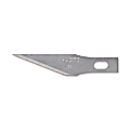 X-Acto No. 11 Classic Fine Point Blade Refill - 1.85" Length - Straight Style - Carbon Steel - 5 / Pack - Stainless Steel