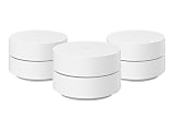 Google Wifi - - Wi-Fi system - (3 routers) - up to 4,500 sq.ft - mesh - 1GbE - Wi-Fi 5 - Bluetooth - Dual Band