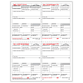 ComplyRight™ W-2 Tax Forms, 4-Up (Box Format), Employee’s Copies B, C, 2 & 2 Combined, 8-1/2" x 11", Pack Of 50 Forms