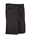 Royal Park Boys Uniform, Husky Flat-Front Shorts, Size 28, Black