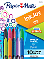 Paper Mate InkJoy Retractable Gel Pens, Medium Point, 0.7mm, Assorted, Pack Of 10 Pens 1 thumbnail image