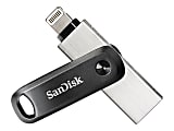 SanDisk® iXpand Mobile Storage Flash Drive, 128GB, Silver