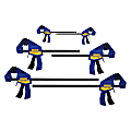 IRWIN® QUICK-GRIP® 6-Piece 1-Handed Mini Bar Clamp Set 1 thumbnail image