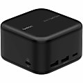 Belkin Connect USB-C 6-in-1 Core GaN Dock 130W - for Monitor - Charging Capability - 130 W - USB Type C - 1 Displays Supported - 4K - 3840 x 2160 - 4 x USB Ports - 2 x USB Type-A Ports - USB Type-A - 2 x USB Type-C Ports - USB Type-C