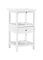 Powell Toscao Side Table, 29-3/4"H x 17"W x 15-3/4"D, White 1 thumbnail image
