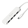 j5create USB-C To 4-Port Type-A Gen 2 Hub, Pure White, JCH341EW 1 thumbnail image