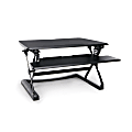 OFM Height-Adjustable Sit-To-Stand Desktop Riser With Keyboard Tray, Black 1 thumbnail image