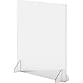 Lorell® 30" x 30" Social Distancing Barrier, Clear 1 thumbnail image