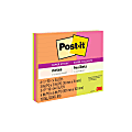 Post-it® Super Sticky Notes, 9 Pads, 90 Sheets/Pad, Lined and Unlined, Assorted Sizes, Energy Boost Collection 1 thumbnail image