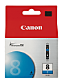 Canon® CLI-8C ChromaLife 100 Cyan Ink Tank, 0621B002AA