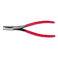 Duckbill Pliers, Flat Nose, Forged Alloy Steel, 7 25/32 in