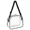 MADISON & DAKOTA Dome Shaped Lunch Bag, 8”H x 10”W x 5”D, Clear/Black Trim 1 thumbnail image