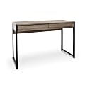 Essentials by OFM 44"W 2-Drawer Office Computer Desk, Driftwood 1 thumbnail image