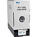 Eaton Tripp Lite Series RG6/U Quad-Shield CMR-Rated Coaxial Cable, White, 1000 ft. (304.8 m) - Coaxial - 1000 ft - White - A224-01K-WH 1 thumbnail image