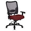 Office Star™ 75 Series Big & Tall Ergonomic Double AirGrid® Back And Custom Fabric Seat Chair, Garnet 1 thumbnail image