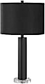 Monarch Specialties Heather Table Lamp, 28”H, Black/Black