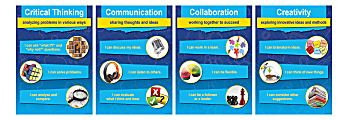 Barker Creek 4-C Skills Posters, 13-3/8" x 19", Multicolor, Set Of 4 Posters 1 thumbnail image