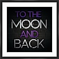 PTM Images Framed Art, To The Moon, 26"H x 26"W