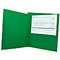 Sparco Leatherette Portfolio, 8-1/2" x 11", 2 Pocket, Green, Box of 25 1 thumbnail image