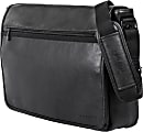 Bugatti Valentino Vegan Leather Messenger Bag With 15.6" Laptop Pocket, Black