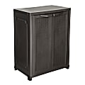 Inval 2-Door 28"W Heavy-Duty Medium Storage Cabinet, Espresso