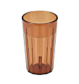 Cambro Newport Styrene Tumblers, 10 Oz, Amber, Pack Of 36 Tumblers