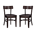 Linon Home Décor Products Stilson Side Chairs, Brown, Set Of 2 Chairs 1 thumbnail image