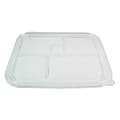 World Centric Fiber Bento Box Container Lids, 12-1/8"H x 9-13/16"W x 13/16"D, Clear, Carton Of 300 Lids 1 thumbnail image